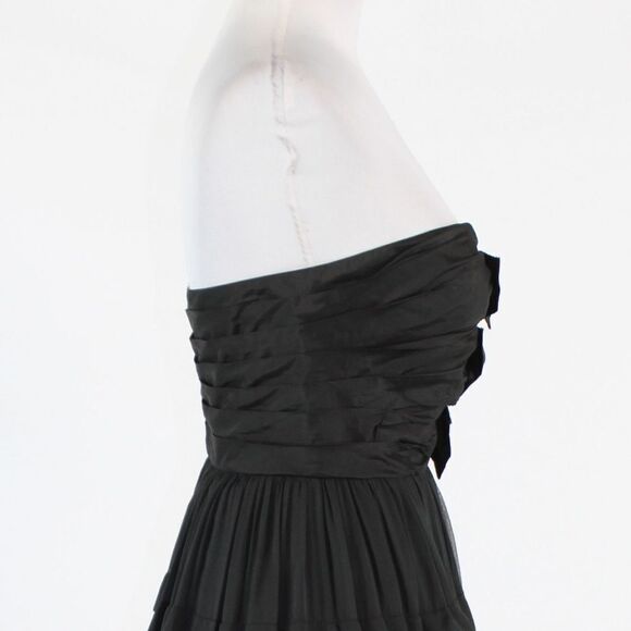 Jill Stuart black silk dress 12 - Picture 6 of 8